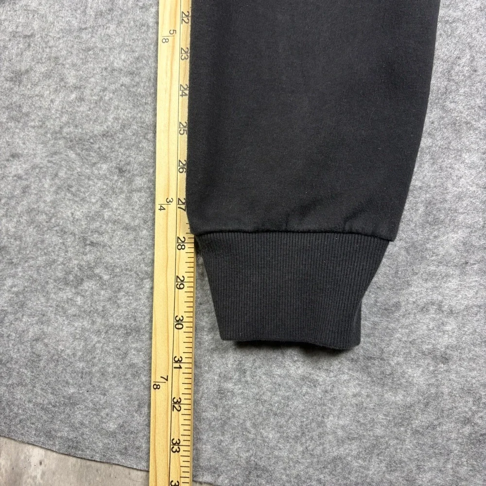Adidas Mens Fleece Joggers Black Sweatpants Tapered Logo Pants Size M 206